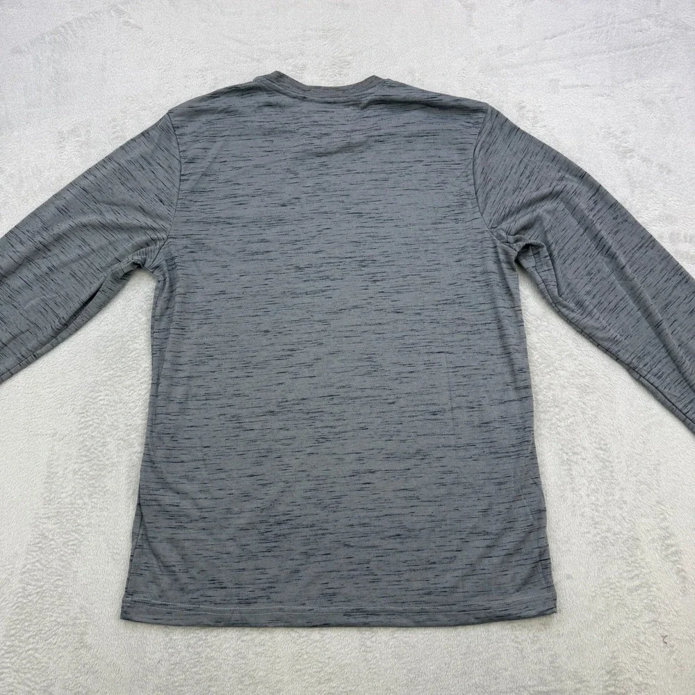 Zoo York Shirt Mens XL Gray Space Dye Long Sleeve Logo Skater Streetwear - Picture 2 of 5